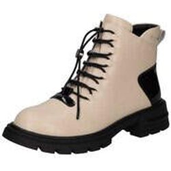 2Go Fashion Schnür Boots Damen beige
