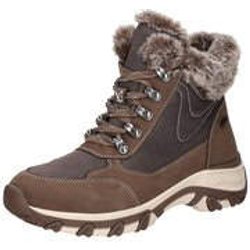 Caprice Schnür Boots Damen beige