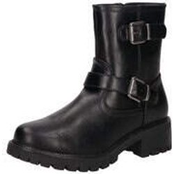Charmosa Biker Boots Damen schwarz