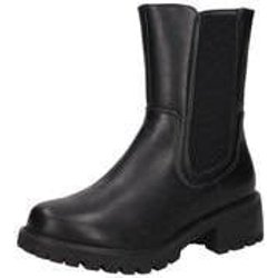 Charmosa Chelsea Stiefelette Damen schwarz
