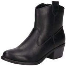 Charmosa Cowboy Boots Damen schwarz