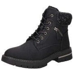 Charmosa Schnür Boots Damen schwarz