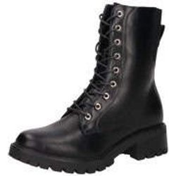 Charmosa Schnür Boots Damen schwarz