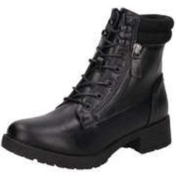 Charmosa Schnür Boots Damen schwarz