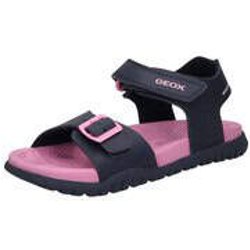 Geox J Sandale Fusbettto GI Mädchen blau