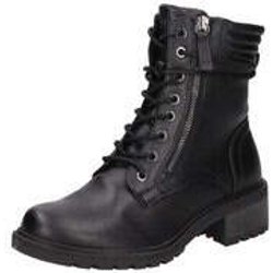 Jana Schnürstiefelette Damen schwarz