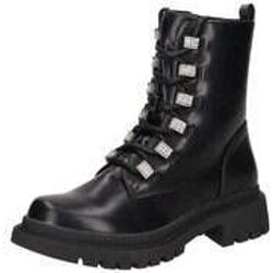 La Strada Schnür Boots Damen schwarz