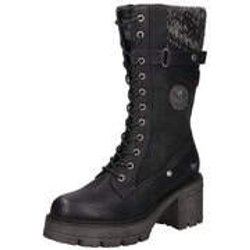 Mustang Schnürstiefel Damen schwarz