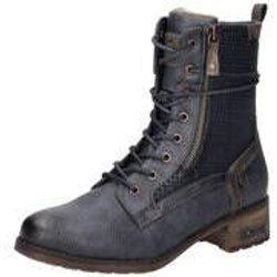Mustang Schnürstiefelette Damen blau