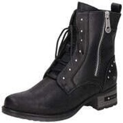 Mustang Schnürstiefelette Damen schwarz