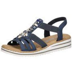 Rieker Keilsandale Damen blau