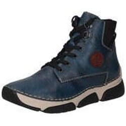 Rieker Schnür Boots Damen blau