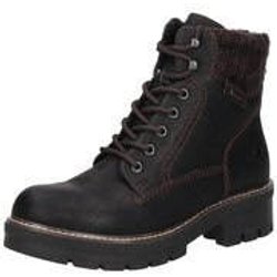 Rieker Schnür Boots Damen schwarz