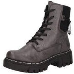 Rieker Schnürstiefelette Damen grau