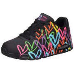 Skechers Uno Highlight Love Sneaker Damen schwarz