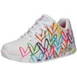 Skechers Uno Highlight Love Sneaker Damen weiß