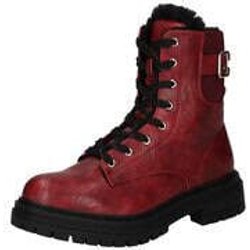 smiling for feet Schnür Boots Damen rot