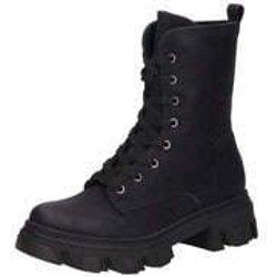 smiling for feet Schnürstiefelette Damen schwarz