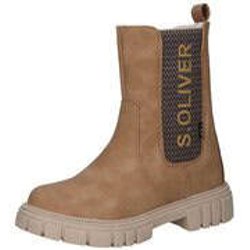 s.Oliver Chelsea Stiefelette Mädchen beige