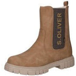 s.Oliver Chelsea Stiefelette Mädchen beige