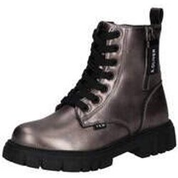 s.Oliver Schnür Boots Mädchen silber