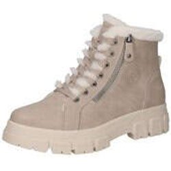 Tom Tailor Schnür Boots Damen beige