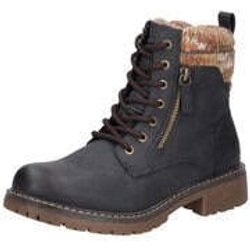 Tom Tailor Schnür Boots Damen blau