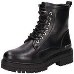 Tom Tailor Schnür Boots Damen schwarz