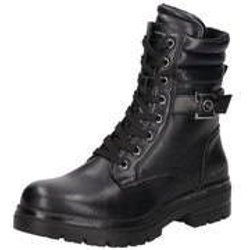 Tom Tailor Schnür Boots Damen schwarz