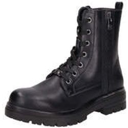 Tom Tailor Schnür Boots Damen schwarz