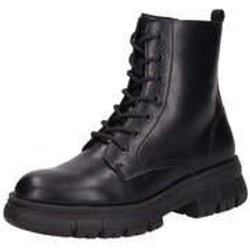 Tom Tailor Schnür Boots Damen schwarz