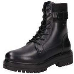 Tom Tailor Schnür Boots Damen schwarz