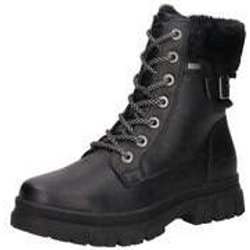 Tom Tailor Schnür Boots Damen schwarz