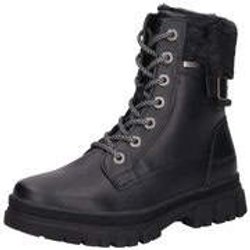 Tom Tailor Schnür Boots Damen schwarz