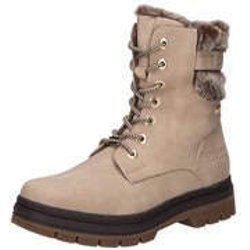Tom Tailor Schnürstiefelette Damen beige