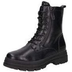 Tom Tailor Schnürstiefelette Damen schwarz