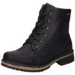 Via della Rosa Schnürstiefelette Damen schwarz