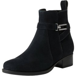 Damen Elegante Stiefelette 1-25031-43 Blau 805 Navy Leder m... 37