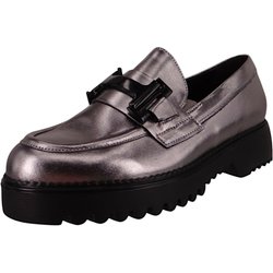Damen Halbschuhe Loafer G-Weite 52.452 Silberfarben 90 anti... 38