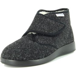 Hausschuhe schwarz Varomed-60822 schw.mel. 42