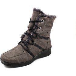 Schnürstiefelette gefüttert Grau 39