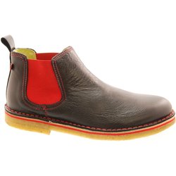 Grünbein Herren Chelsea Boots Reto lose Einlage, schwarz-rot... 40