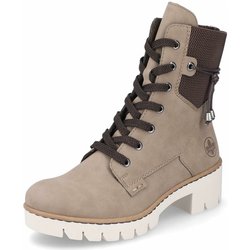 Schnürstiefelette - beige 37