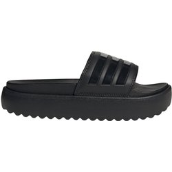 adidas Platform adilette Plateau Badelatschen Damen HQ6179 - core black/core black/core black 44.5