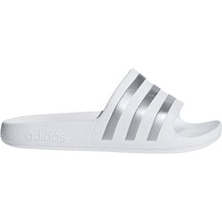 adidas Aqua adilette Badelatschen Kinder F35555 - cloud white/silver met./cloud white 29