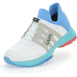 UYN Washi XC Sneaker mit türkisfarbener Sohle Damen W196 - white/light blue 35