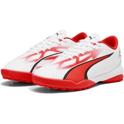 PUMA Ultra Play TT + Multinocken-Fußballschuhe Kinder 01 - PUMA white/PUMA black/fire orchid 38.5