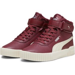 PUMA Carina 2.0 Mid-Top Sneaker gefüttert Mädchen 05 - dark jasper/alpine snow/puma silver 38