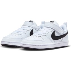 NIKE Court Borough Low Recraft Sneaker Kinder 104 - white/black 35