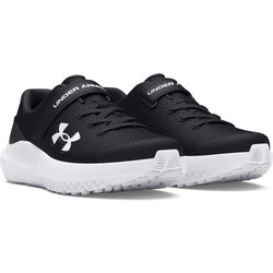 UNDER ARMOUR Surge 4 AC Laufschuhe Jungen 001 - black/anthracite/white 33.5
